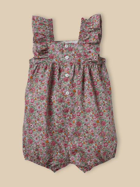 Combi-bloomer en tissu liberty bébé Liberty amelie+Liberty nazanin 4 - vertbaudet enfant 
