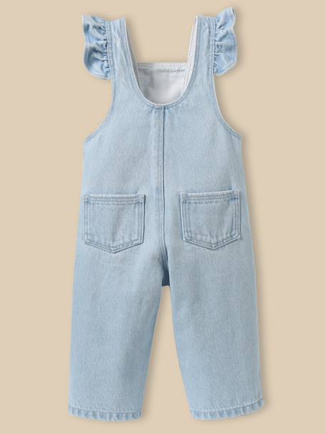 Salopette en denim bébé Denim bleach 4 - vertbaudet enfant 