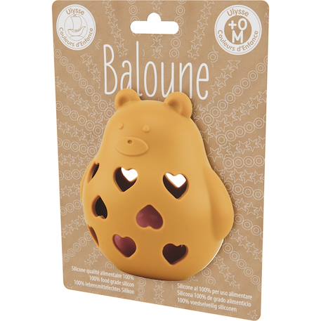 Hochet ourson en silicone Bleu+Jaune 10 - vertbaudet enfant 
