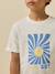 T-shirt imprimé garçon - coton biologique Ecru+Indigo+Terracotta 3 - vertbaudet enfant 