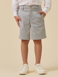 Bermuda rayé garçon - collection fêtes et mariages  - vertbaudet enfant