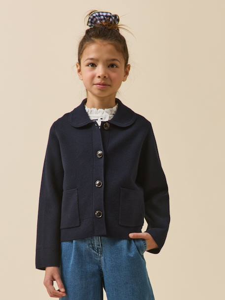 Fille-Cardigan en maille milano  - collection junior