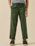 Pantalon chevrons garçon Denim bleu+Vert 3 - vertbaudet enfant 