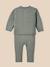 Ensemble bébé coton biologique et laine Rose doux+Sauge 8 - vertbaudet enfant 
