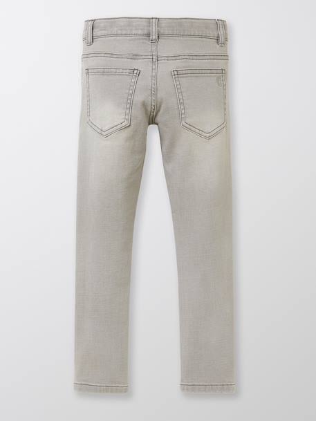 Jean coupe slim garçon Bleu moyen uni+Gris clair uni 11 - vertbaudet enfant 