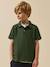 Polo garçon en coton bio Blanc+Celadon+Ciel+Marine+Rouge+Vert anglais 20 - vertbaudet enfant 