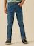 Jean coupe slim garçon Bleu moyen uni+Gris clair uni 1 - vertbaudet enfant 