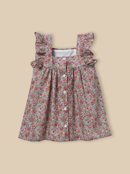 Robe scarlette en tissu liberty - collection fêtes et mariages Liberty amelie 4 - vertbaudet enfant 