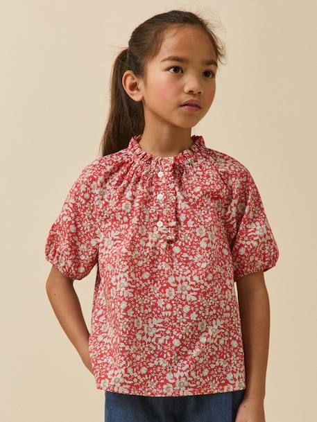 Fille-Blouse en tissu liberty fille