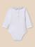 Body bébé col à carreaux - coton biologique Carreaux bleu 4 - vertbaudet enfant 
