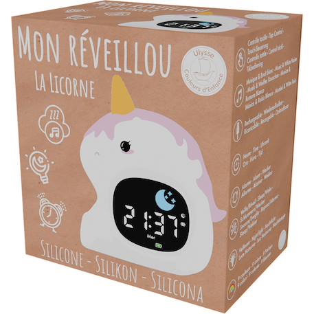 Veilleuse réveil réveillou la licorne Blanc 5 - vertbaudet enfant 