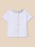 T-shirt col en seersucker en coton biologique Carreaux bleu 3 - vertbaudet enfant 