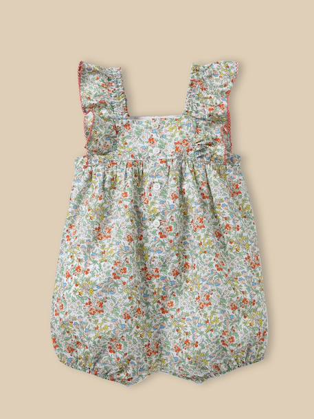 Combi-bloomer en tissu liberty bébé Liberty amelie+Liberty nazanin 9 - vertbaudet enfant 