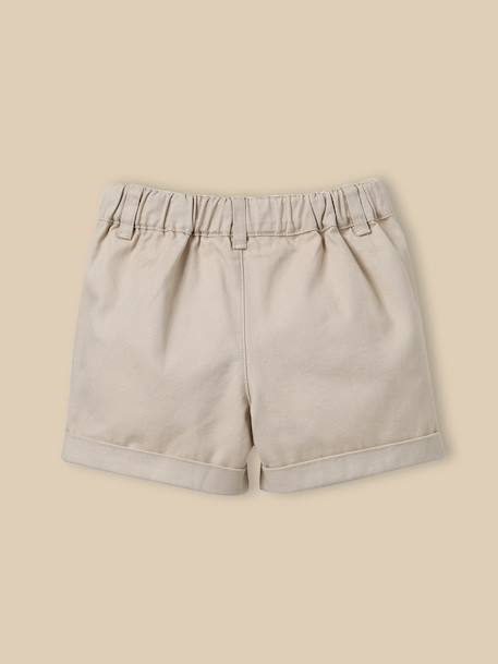 Short chino bébé Beige clair+Marron glace 4 - vertbaudet enfant 