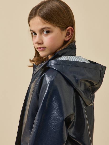 Imperméable en vinyle fille avec capuche Marine 3 - vertbaudet enfant 