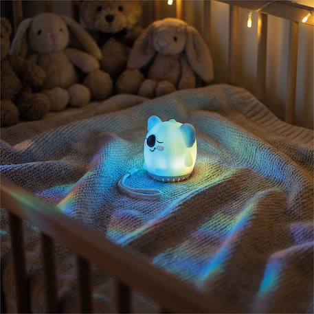 Mini veilleuse bruit blanc calinou Blanc+Gris+Orange 8 - vertbaudet enfant 
