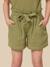 Short fille en gaze de coton biologique Chlorophyle+Jaune blanchi+Vert mousse 13 - vertbaudet enfant 