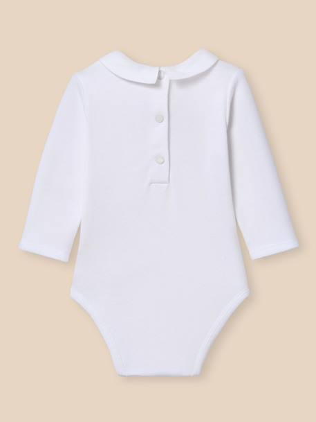 Body bébé col mac milan - coton biologique Blanc casse 4 - vertbaudet enfant 