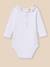 Body bébé col en broderie anglaise - coton biologique Blanc casse 4 - vertbaudet enfant 