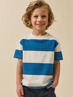 Garçon-T-shirt, polo, sous-pull-T-shirt-T-shirt rayée garçon - coton biologique