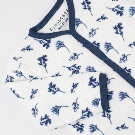 Pyjama floral pour bébé Blanc 4 - vertbaudet enfant 