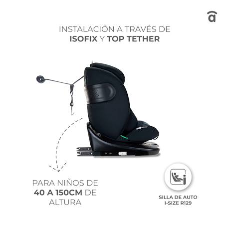 Siège d'auto i-size austen 2 Gris+Noir 9 - vertbaudet enfant 