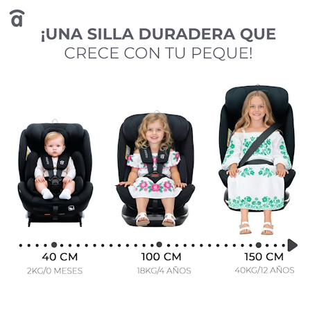 Siège d'auto i-size austen 2 Gris+Noir 3 - vertbaudet enfant 