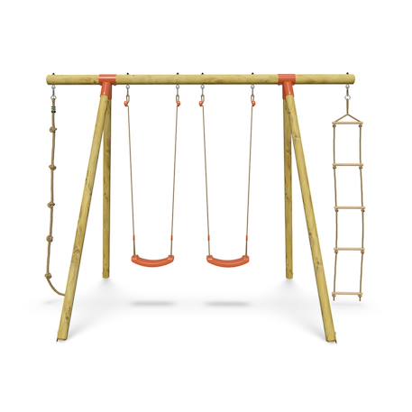 Portique balançoire 2,30 m topwood tila - 4 enfants Bois 2 - vertbaudet enfant 
