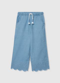 Pantalon en denim à lacets  - vertbaudet enfant
