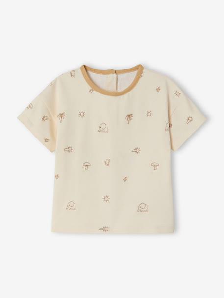Bébé-T-shirt, sous-pull-T-shirt bébé garçon brodé coton bio