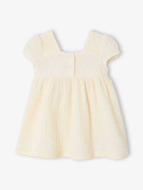 Robe bébé fille crochet cœurs écru 3 - vertbaudet enfant 