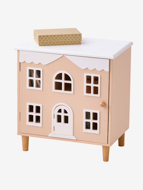 Table de chevet maison de poupée rose 4 - vertbaudet enfant 