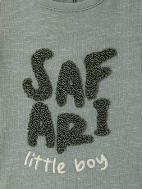 T-shirt bébé garçon manches courtes vert sauge 2 - vertbaudet enfant 