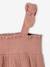 Barboteuse bretelles coton argile 4 - vertbaudet enfant 