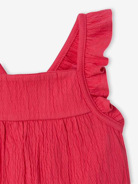 T-shirt sans manche bébé fille framboise 2 - vertbaudet enfant 