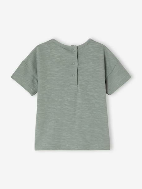 T-shirt bébé garçon manches courtes vert sauge 4 - vertbaudet enfant 