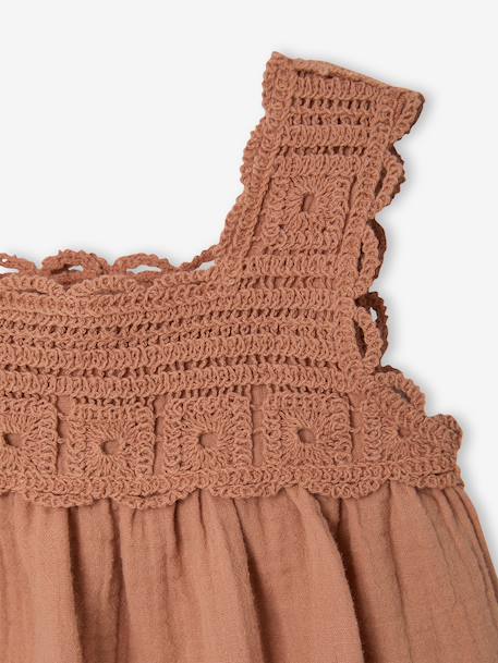 Robe bébé fille sans manches vieux rose 3 - vertbaudet enfant 