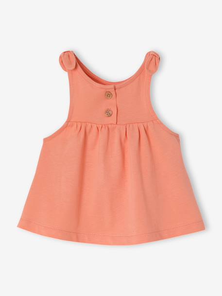Lot 2 débardeurs coton bio corail 3 - vertbaudet enfant 
