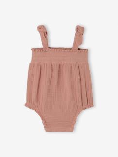 Barboteuse bretelles coton  - vertbaudet enfant