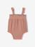 Barboteuse bretelles coton argile 1 - vertbaudet enfant 