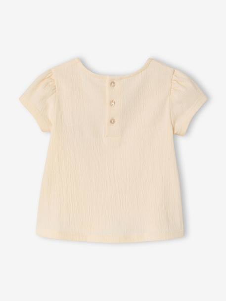 T-shirt manches courtes bébé fille vanille 4 - vertbaudet enfant 