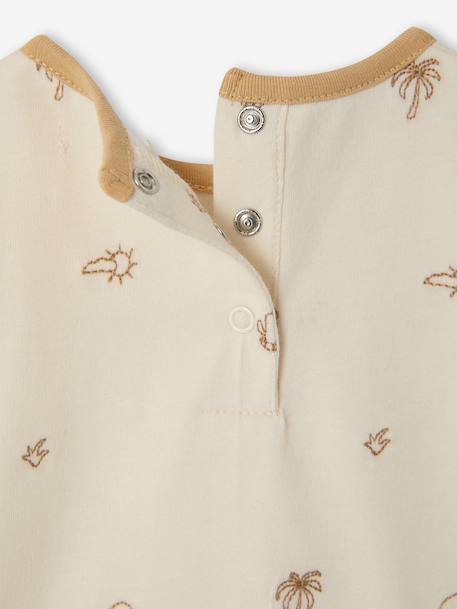 T-shirt bébé garçon brodé coton bio écru 2 - vertbaudet enfant 