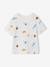 T-shirt manches courtes blanc+vert d'eau 2 - vertbaudet enfant 