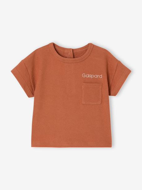 Ensemble short t-shirt à personnaliser noisette+vert sauge 3 - vertbaudet enfant 