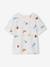 T-shirt manches courtes blanc+vert d'eau 3 - vertbaudet enfant 