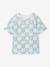 T-shirt manches courtes blanc+vert d'eau 8 - vertbaudet enfant 