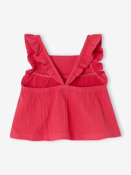 T-shirt sans manche bébé fille framboise 3 - vertbaudet enfant 