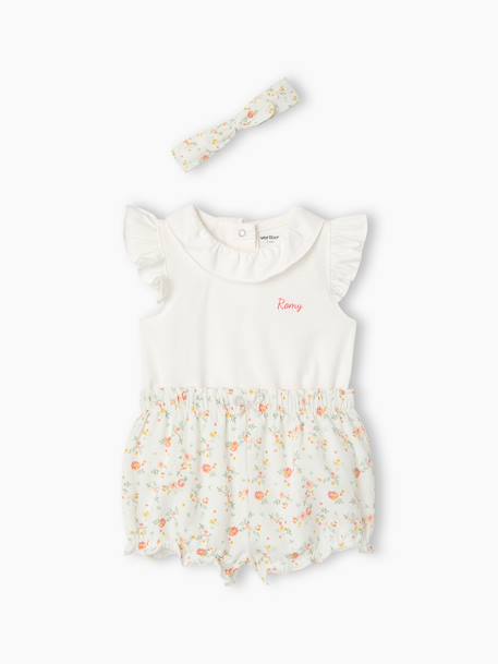 Ensemble body short bandeau écru 11 - vertbaudet enfant 