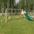 Portique balançoire toboggan, face à face et nacelle - techwood marcy Bleu 2 - vertbaudet enfant 