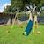 Portique balançoire avec toboggan - techwood harmonie billy pour enfants Bleu 3 - vertbaudet enfant 